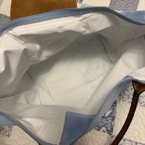 Longchamp Baby Blue Le Pliage Original Large Nylon Shoulder Tote Bag - Picture 6 of 6